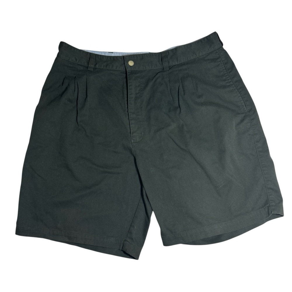 Vintage 80s 90s Bugle Boy Co Double Pleated Black Dad Shorts Men’s Size 38 EUC